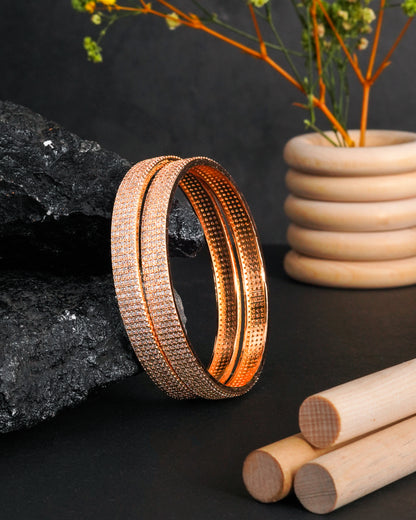 Rose Gold Plated Multi-Strand Intertwined Hoop Earrings Pavé Crystal Statement Hoops