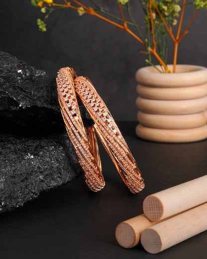 Rose Gold Plated Multi Stone Scalloped Hoop Earrings Oval Crystal Statement Hoops
