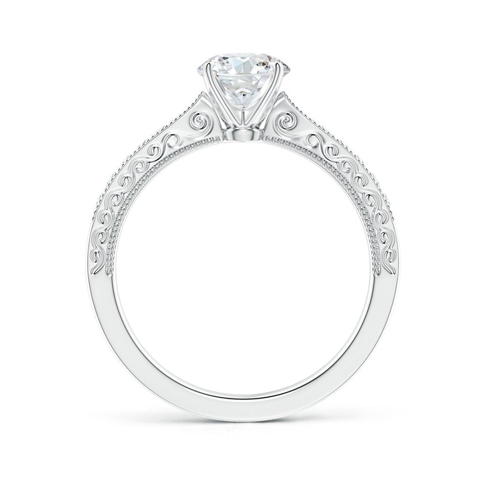 Luxury Round Brilliant Diamond Pavé Engagement Ring